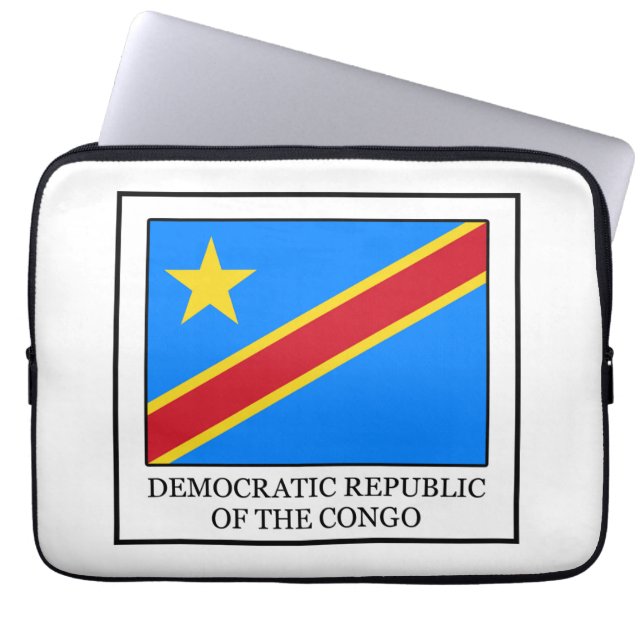 Demokratische Republik Kongo Laptopschutzhülle (Vorderseite)