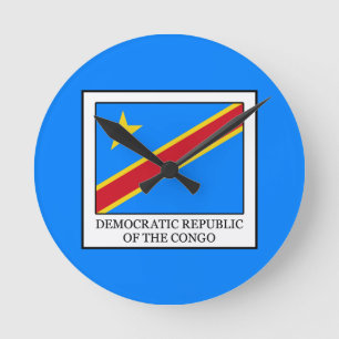 Demokratische Republik Kongo Runde Wanduhr