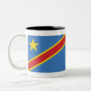 Demokratische Republik Kongo Zweifarbige Tasse