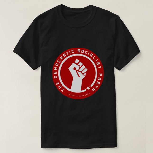 Demokratische Sozialisten der Amerikanischen Klass T-Shirt (Design vorne)