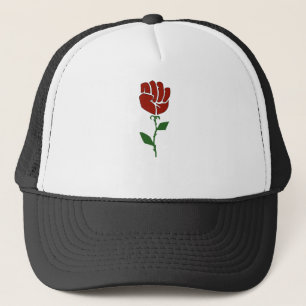 Demokratische sozialistische Rose Truckerkappe