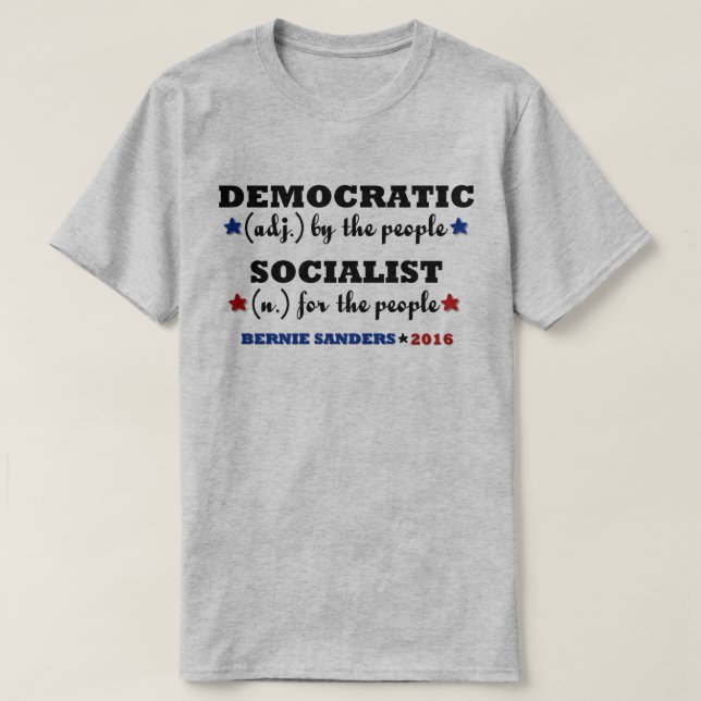 Demokratische sozialistische T-Shirt (Design vorne)