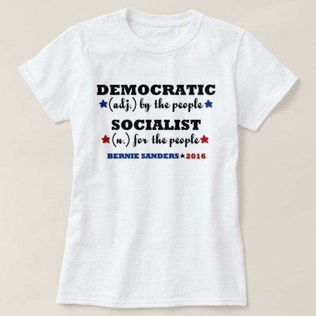 Demokratische sozialistische T-Shirt (Design vorne)