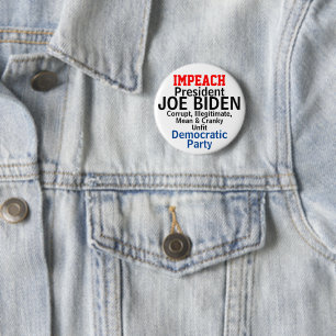 Demokratischen Präsidenten Biden wegen Unfähigkeit Button