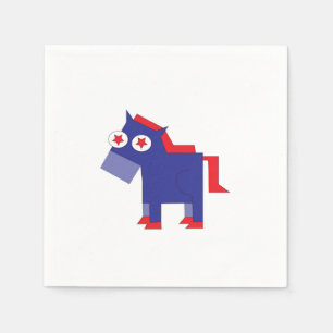 Demokratischer Donkey Serviette