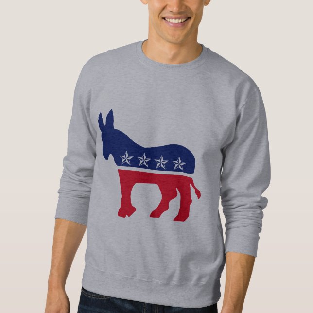Demokratischer Esel Sweatshirt (Vorderseite)