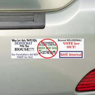 Demokratischer Ocasio-Cortez Green New Deal Autoaufkleber