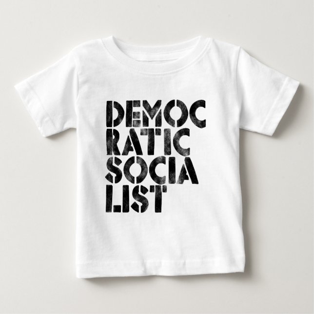 Demokratischer Sozialist Baby T-shirt (Vorderseite)
