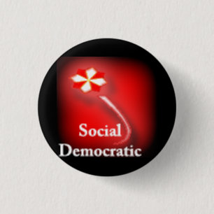 Demokratisches Party-soziallogo Button