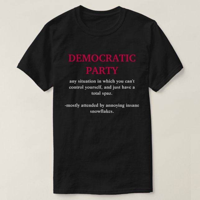 Demokratisches Party-T-Shirt T-Shirt (Design vorne)