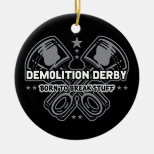 Demolierung Derby geboren, Material zu brechen Keramik Ornament