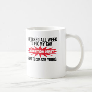 Demolierungs-Derby-Zertrümmern Ihr Auto Tasse