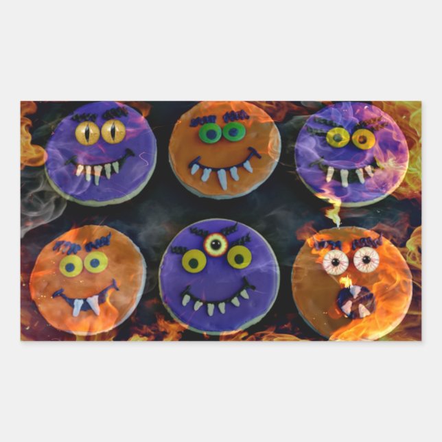 Demon Cookies! Rechteckiger Aufkleber (Vorderseite)