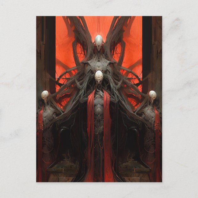 Demon Creatures Dark Fantasy Horror Postkarte (Vorderseite)