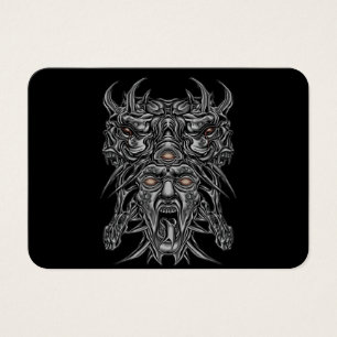 "Demon Face Aesthetic Mask Design"