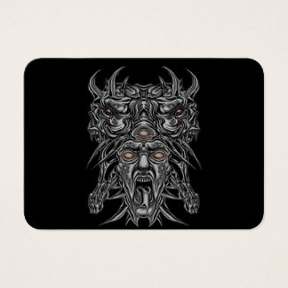 "Demon Face Aesthetic Mask Design"