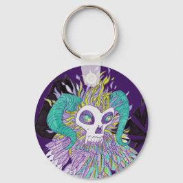 Demon Feathers Spooky Monster Schlüsselanhänger