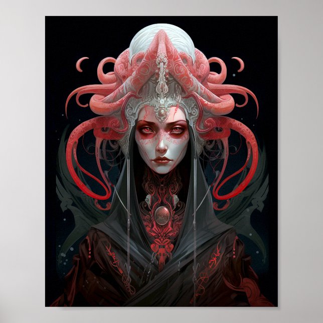 Demon Queen Fantasy Art Poster (Vorne)