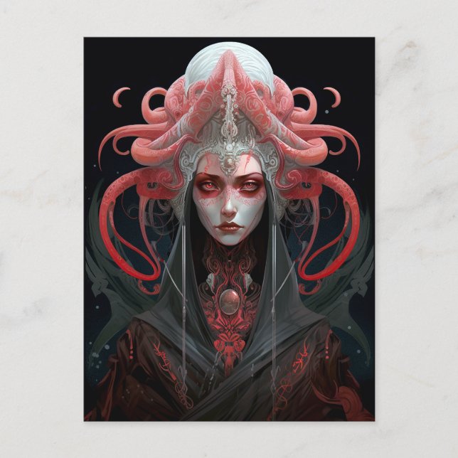 Demon Queen Fantasy Art Postkarte (Vorderseite)