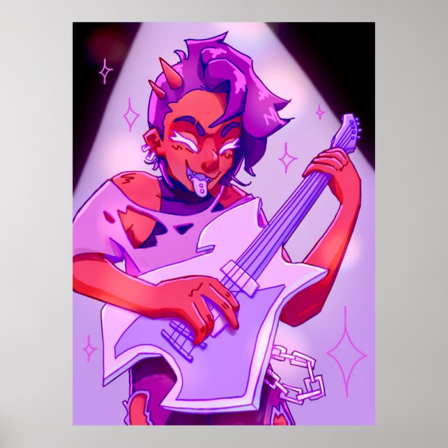 Demon Rock Star Poster (Vorne)