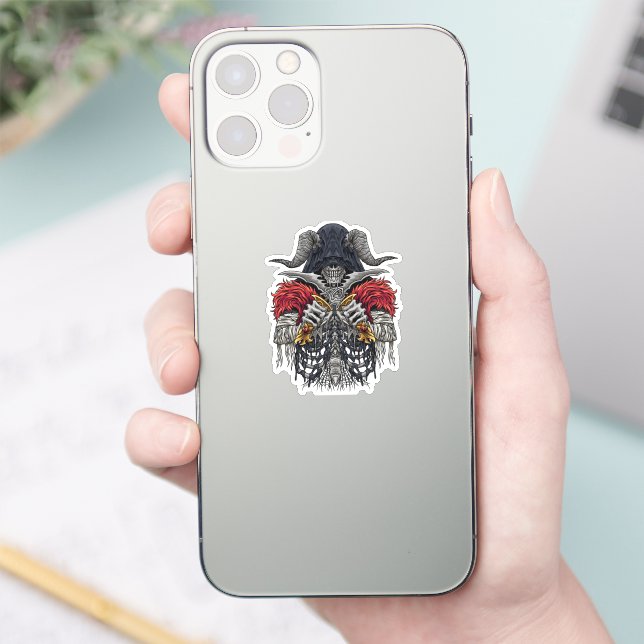 Demon Sensenmann Aufkleber (Telefon)