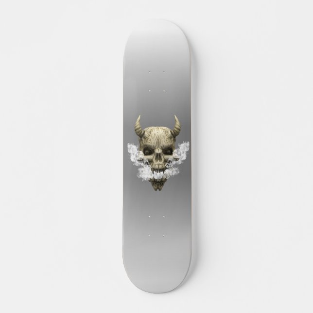 Demon Skull Raucherskateboard Skateboard (Vorne)