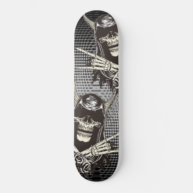 Demon Skull Skateboard (Vorderseite)