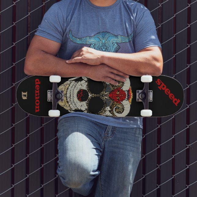 Demon Skull Speed Demon Dd Marke Skateboard (Außenbereich 3)