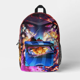 Demon slayer bedruckter rucksack