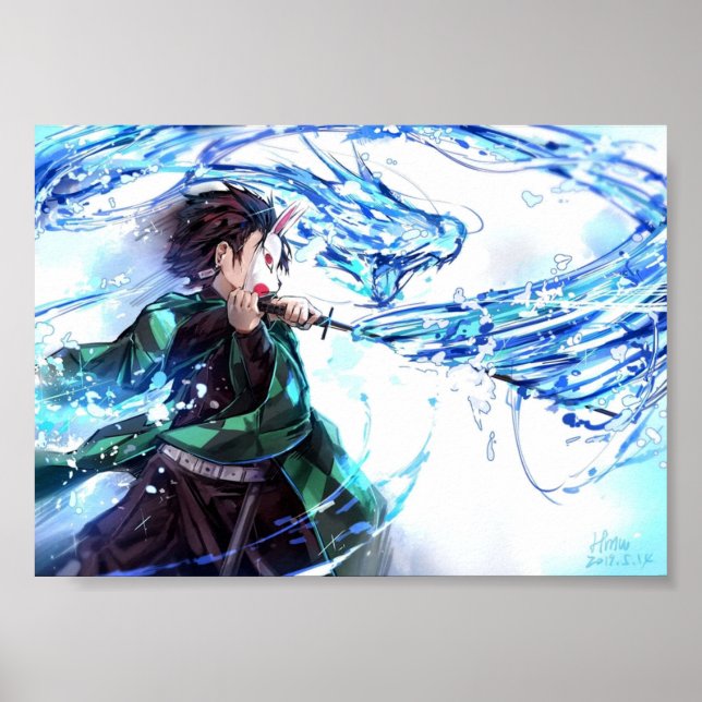 Demon Slayer Kimetsu No Yaiba Tanjiro Poster (Vorne)