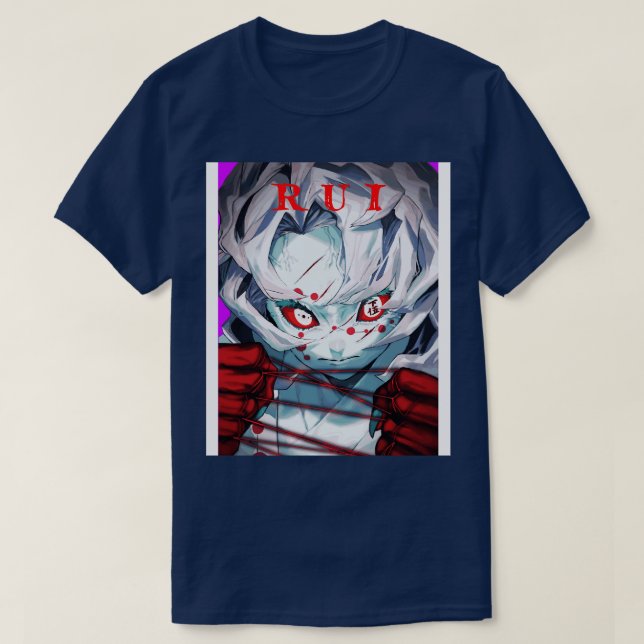 Demon Slayer Lower Moon Rui T-Shirt (Design vorne)