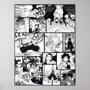 Demon Slayer Manga Panel Poster