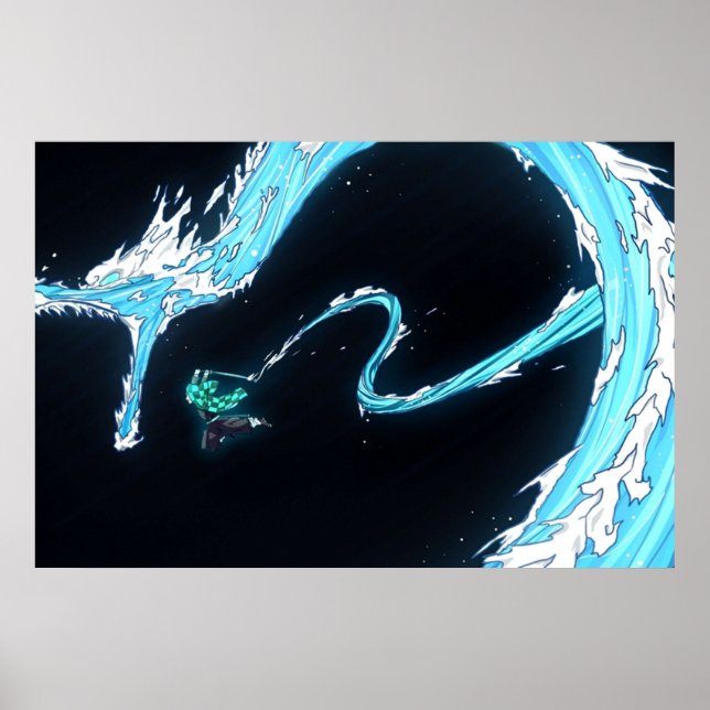 Demon Slayer Tanjiro Wasseratmung Poster (Vorne)