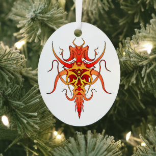 Demon Tribal Tattoo Design Ornament Aus Metall