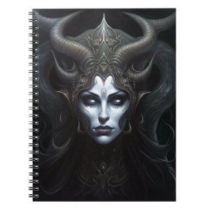 Demon Woman Queen Dark Fantasy Art Notizblock