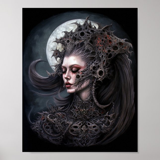 Demon Woman Queen Dark Fantasy Art Poster (Vorne)