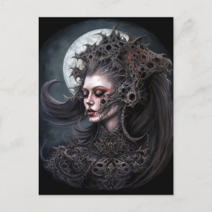 Demon Woman Queen Dark Fantasy Art Postkarte