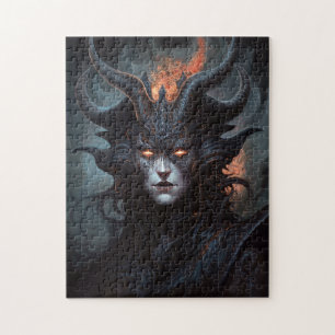 Demon Woman Queen Dark Fantasy Art Puzzle
