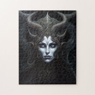 Demon Woman Queen Dark Fantasy Art Puzzle