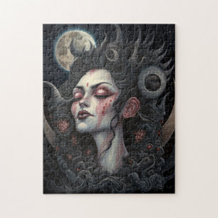Demon Woman Queen Dark Fantasy Art Puzzle