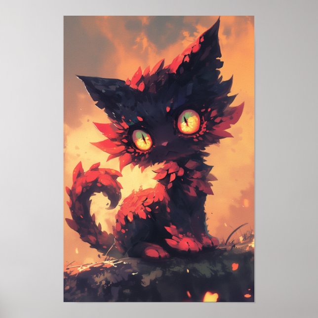 Demonic Cat Poster (Vorne)