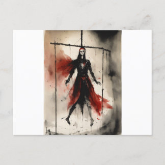 Demonic Circus Troupe Death Metal T - Shirt Postkarte