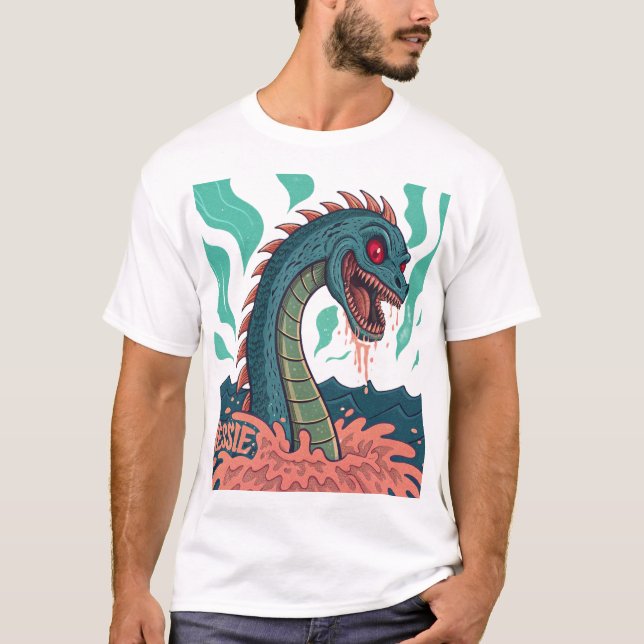 Demonic Loch Ness Monster - Ein Albtraum von D T-Shirt (Vorderseite)