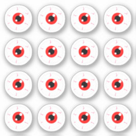 Demonic Red Eyeballs Full Sheet Aufkleber