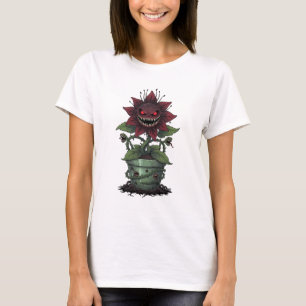 Demonische Blutblüte in verfluchtem Topf T-Shirt