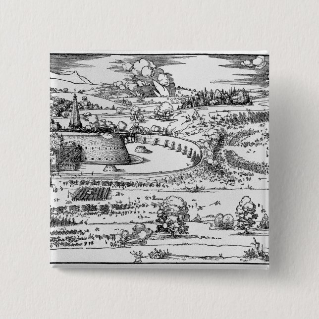 Demonstration von Verteidigungsmaßnahmen Button (Vorderseite)