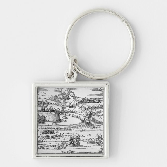 Demonstration von Verteidigungsmaßnahmen Schlüsselanhänger (Vorne)