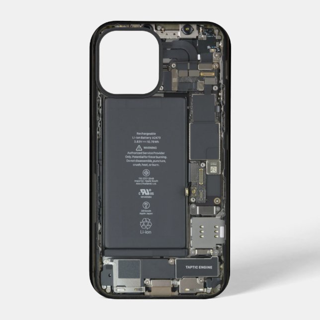 Demontage Internes Design iPhone Hülle (Rückseite)