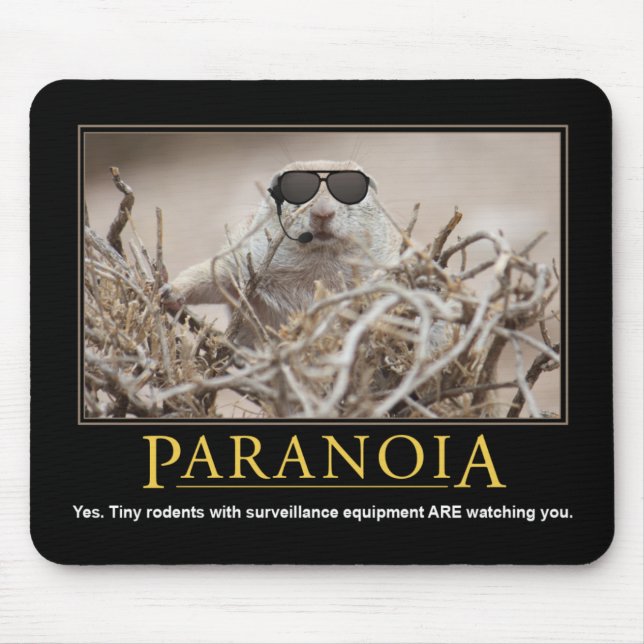 Demotivational Mousepad: Paranoia Mousepad (Vorne)