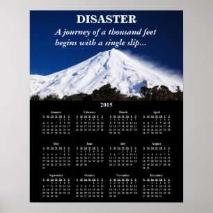 Demotivationaler Kalender-Desaster 2015 Poster